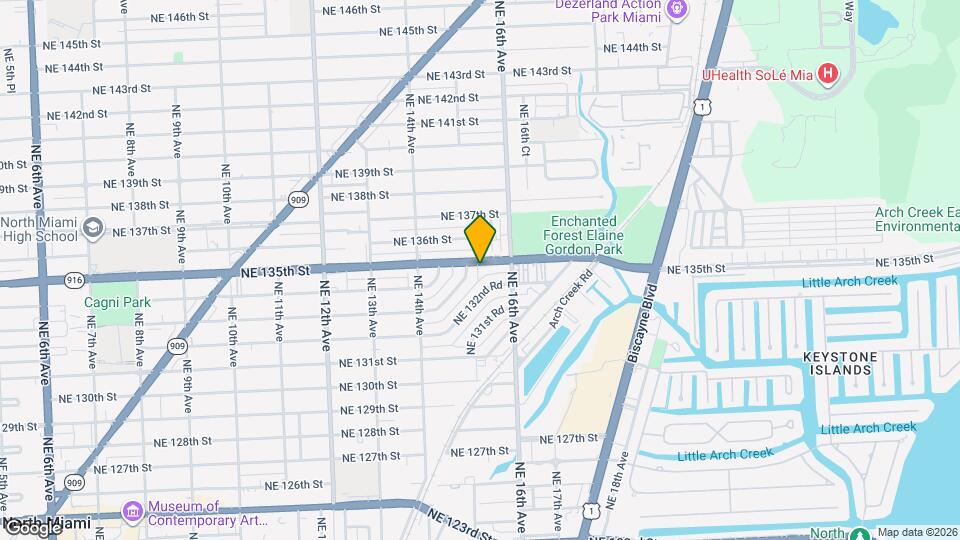 1526 NE 135th St Map and Location Details