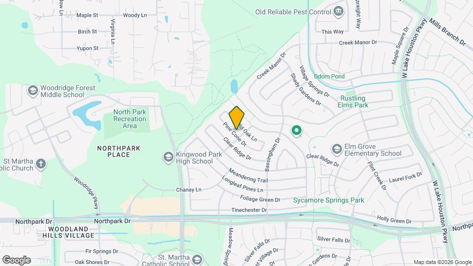 2323 Pine Cone Dr Map and Location Details