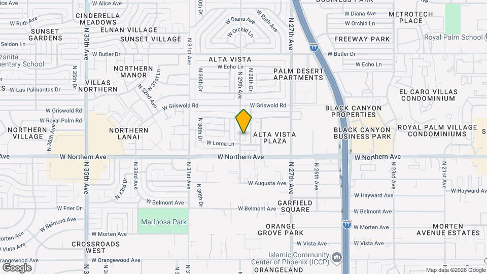 8039 N 29th Ave Map and Location Details