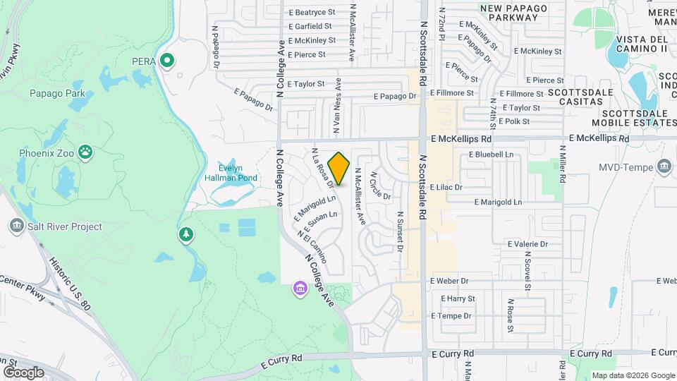 1703 N La Rosa Dr Map and Location Details