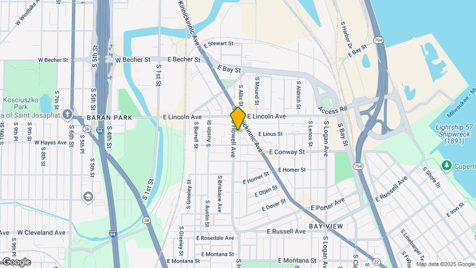 2350 S Howell Ave Map and Location Details