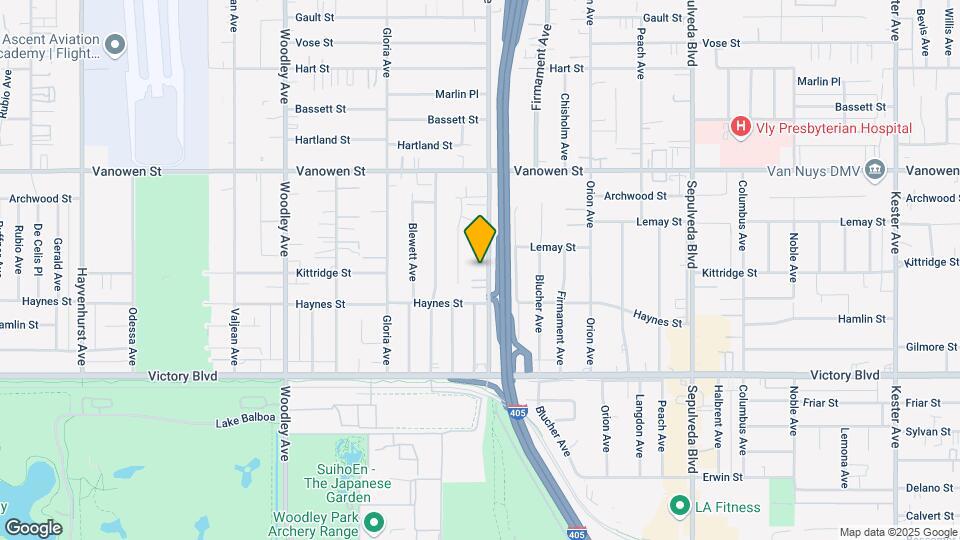 6605 Haskell Ave Mapa y Detalles de la Ubicación