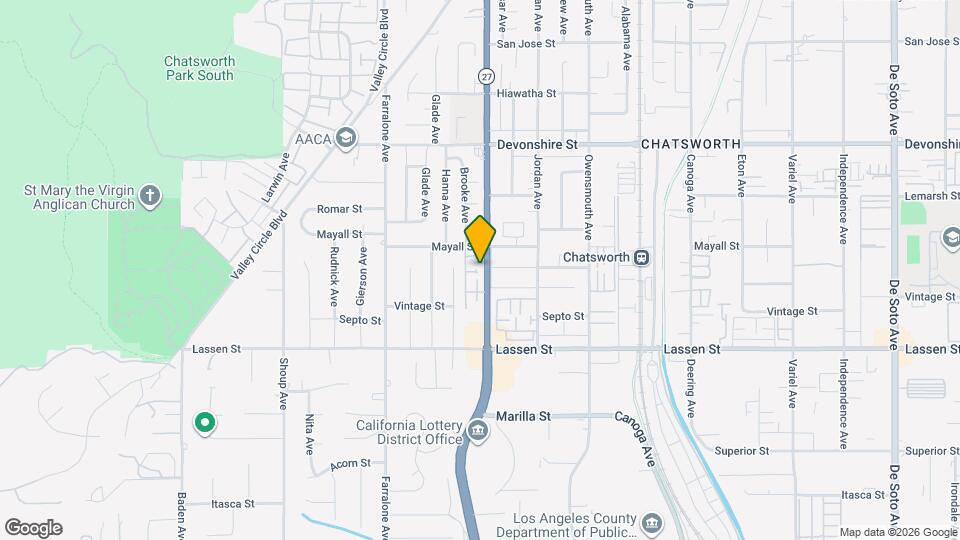 10045 Topanga Canyon Blvd Map and Location Details