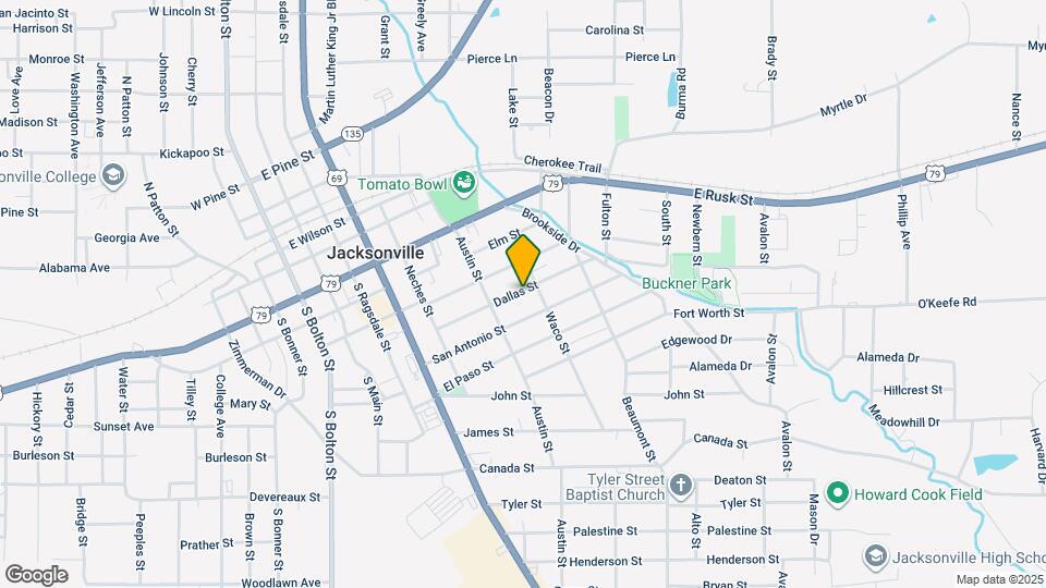 631 Dallas St Map and Location Details