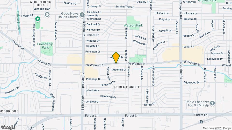 4106 W Walnut St Map and Location Details