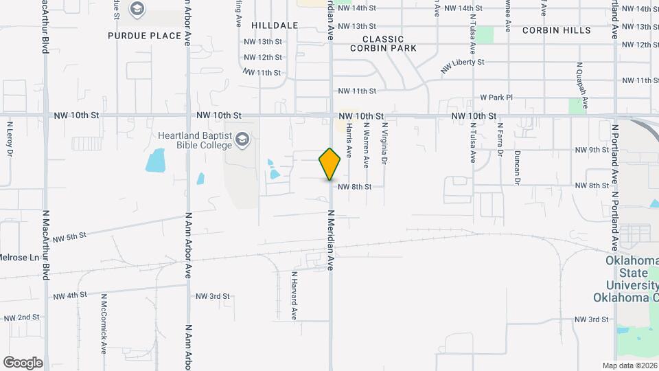 800 North Meridian Place Apts Map and Location Details