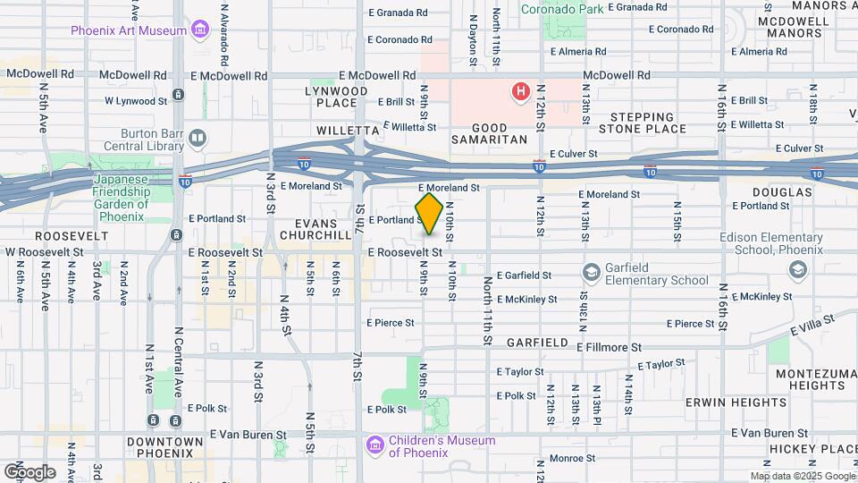 1009 N 9th St Map and Location Details