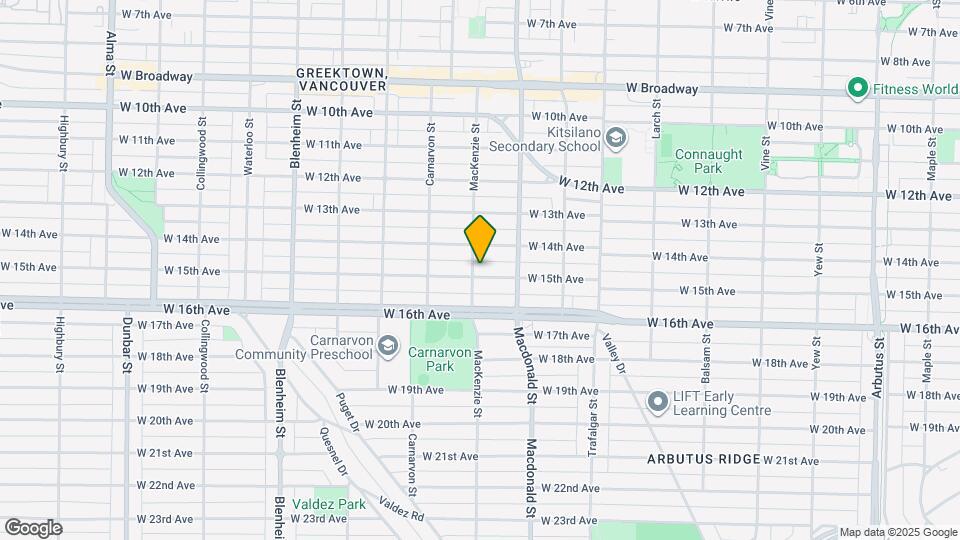 2887 W 15th Ave Map and Location Details