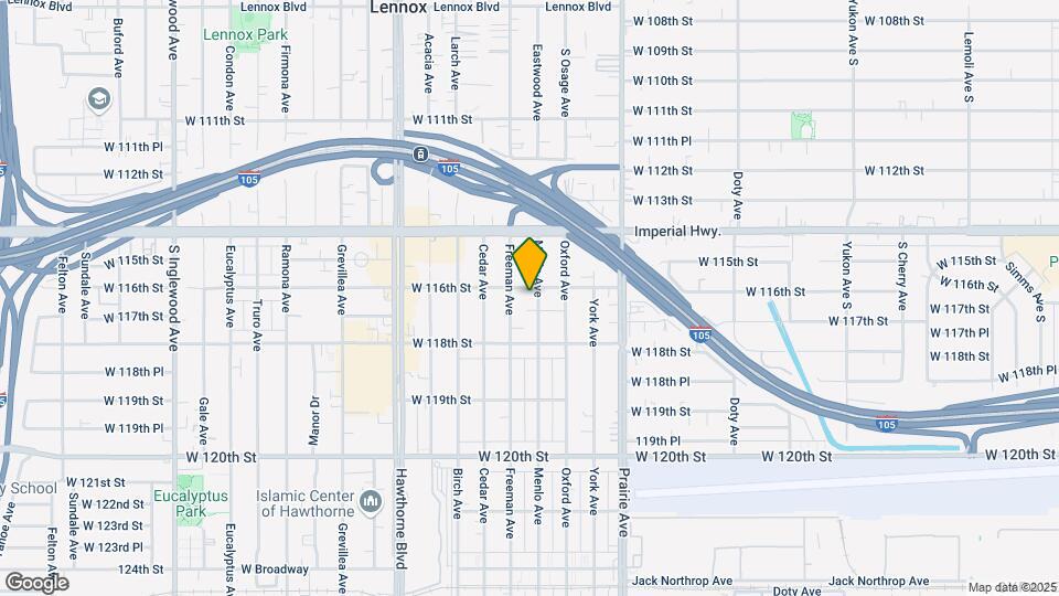 11611 Menlo Ave Map and Location Details