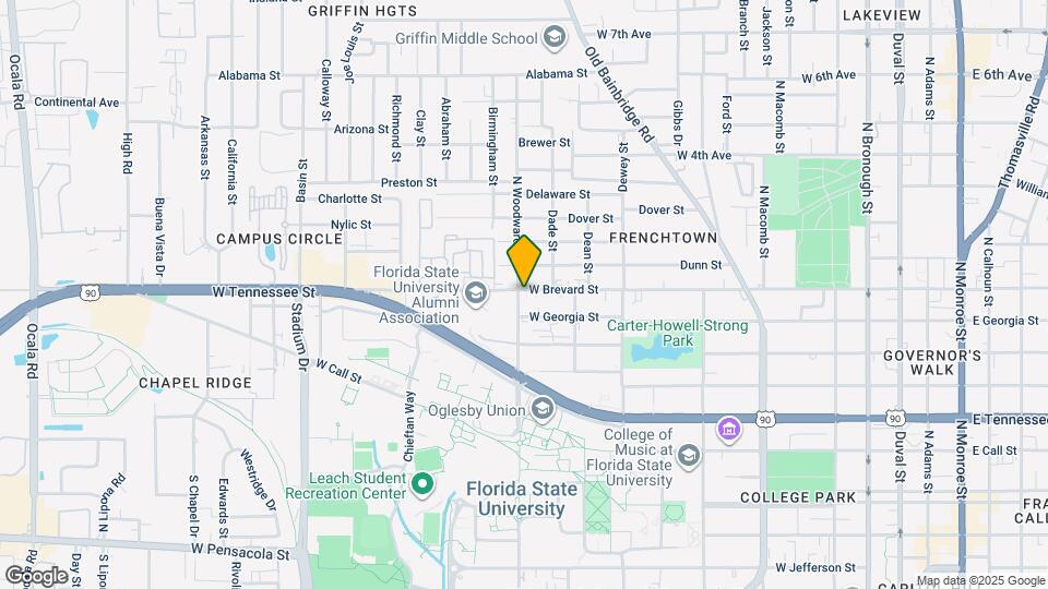 859 W Brevard St Map and Location Details