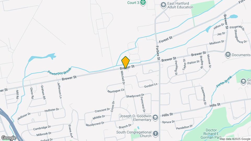 411 Brewer St Map and Location Details