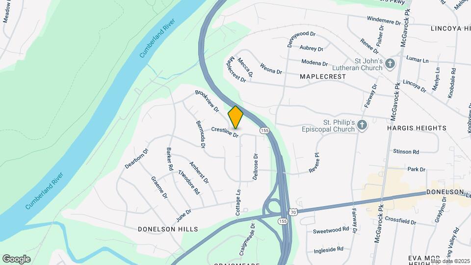 2200 Crestline Dr Map and Location Details