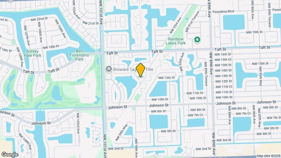 1401 NW 97th Terrace Map and Location Details