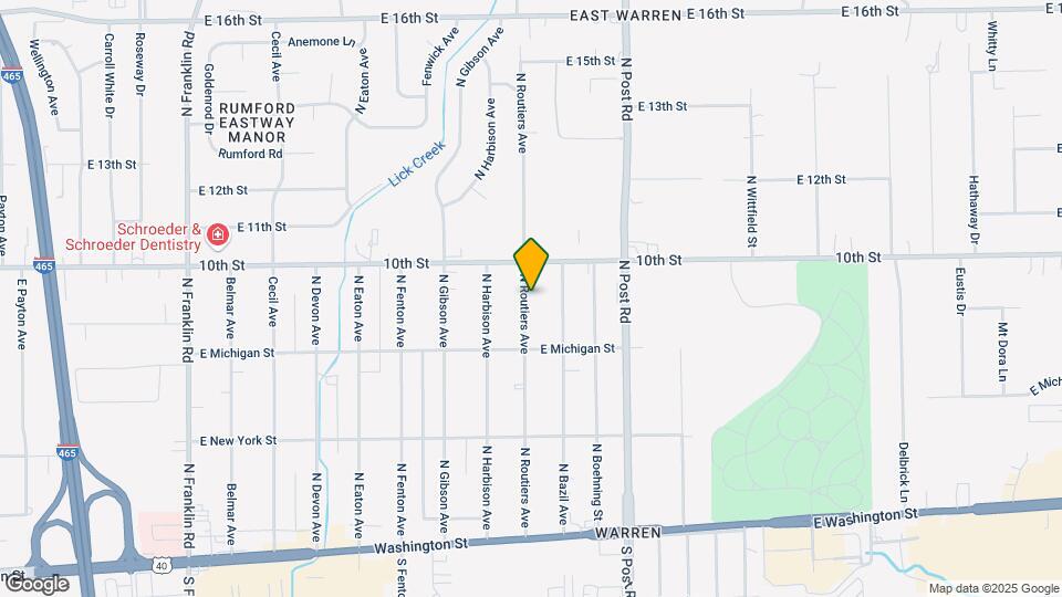 939 N Routiers Ave Mapa y Detalles de la Ubicación
