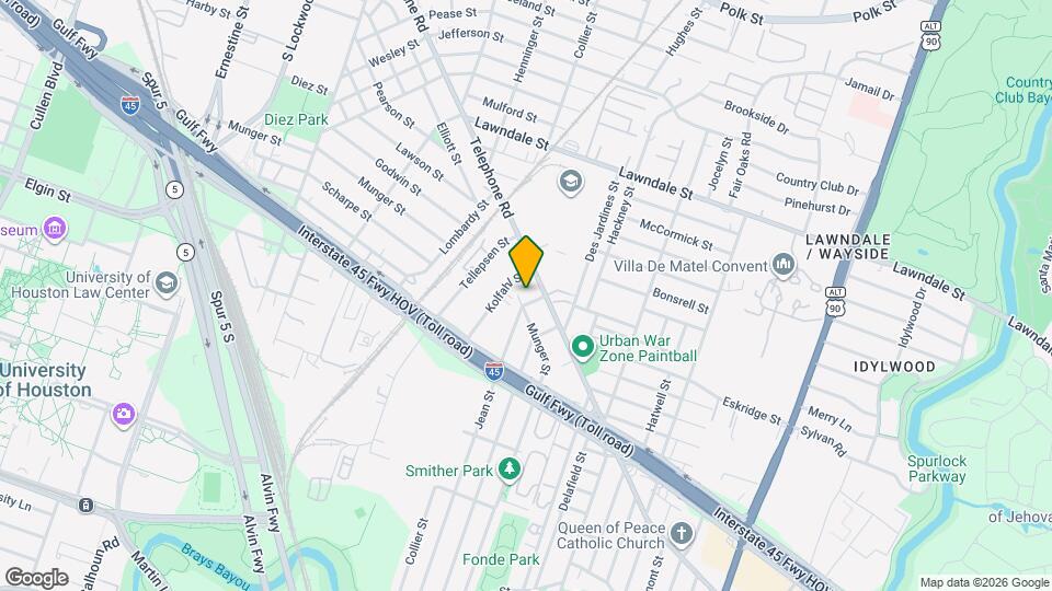 2015 Munger St Mapa y Detalles de la Ubicación