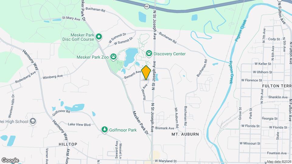 1710 Russell Ave Map and Location Details