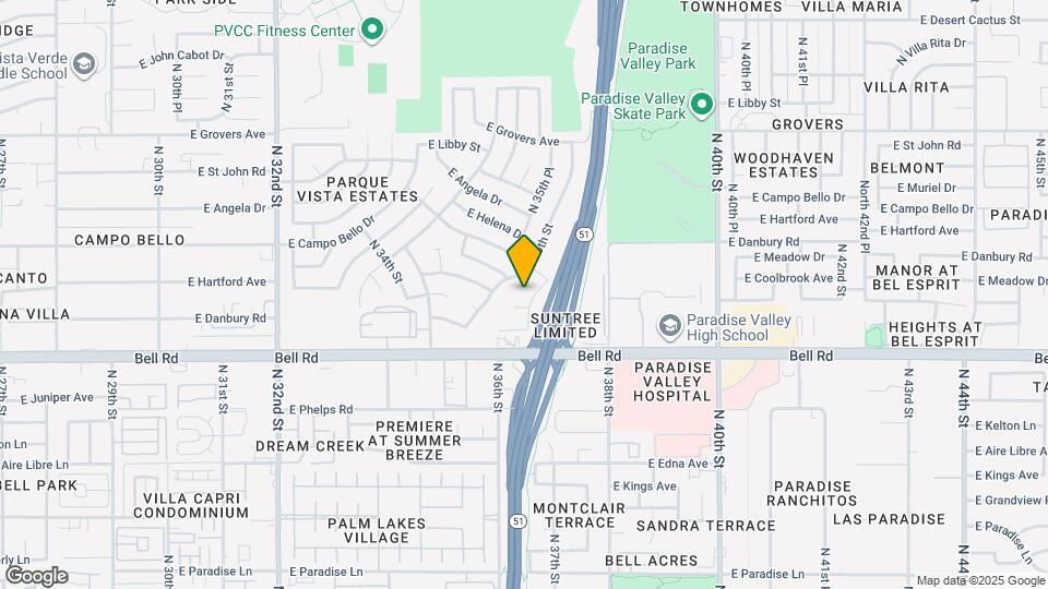 17202 N 37th St Map and Location Details