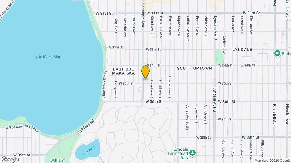 3453 Hennepin Ave S, Unit 3453 Hennepin 3 Map and Location Details
