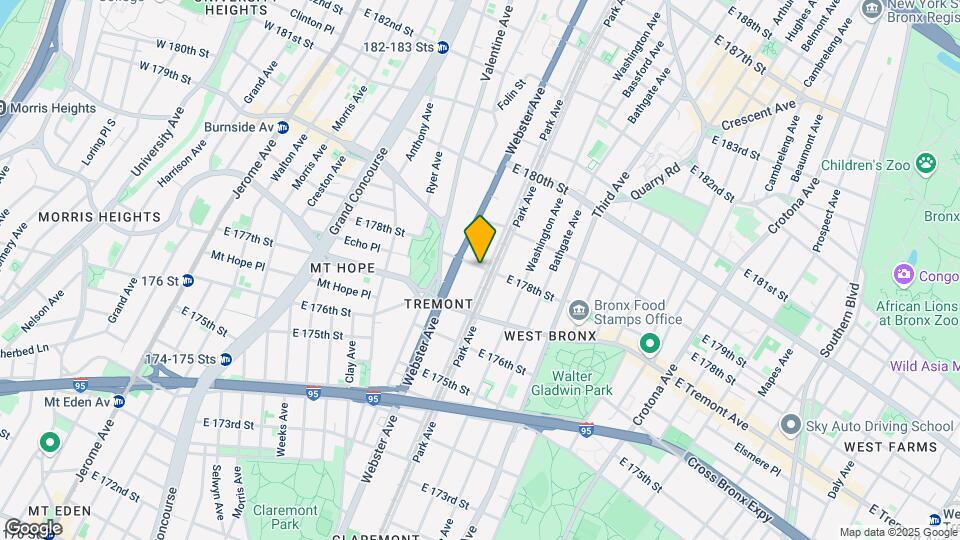 422 E 178th St Map and Location Details
