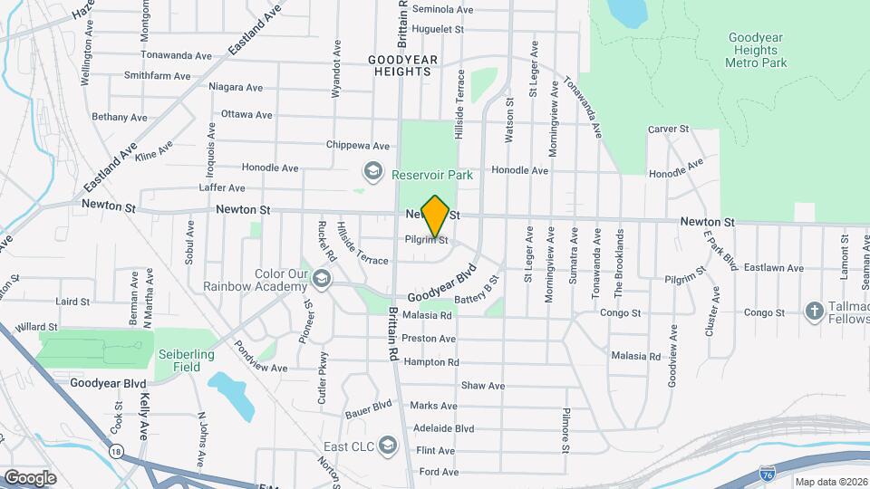 1598 Pilgrim St Map and Location Details