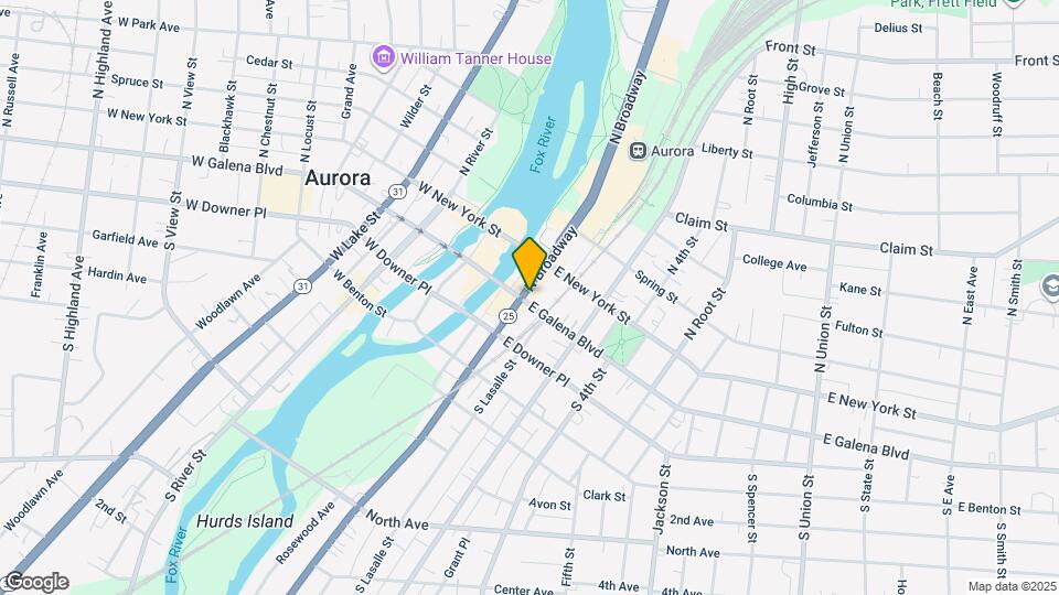 100 E Galena Blvd Mapa y Detalles de la Ubicación