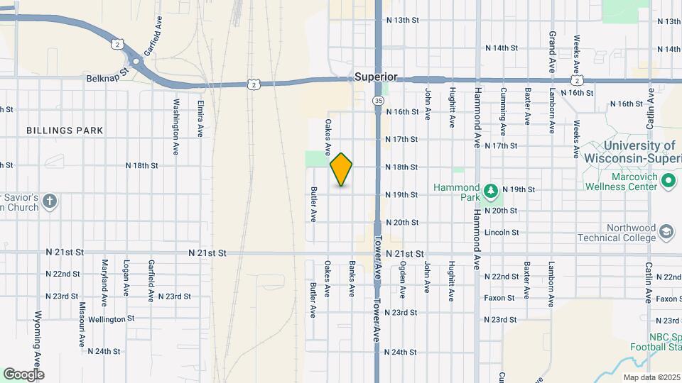 1909 N 19th St Map and Location Details