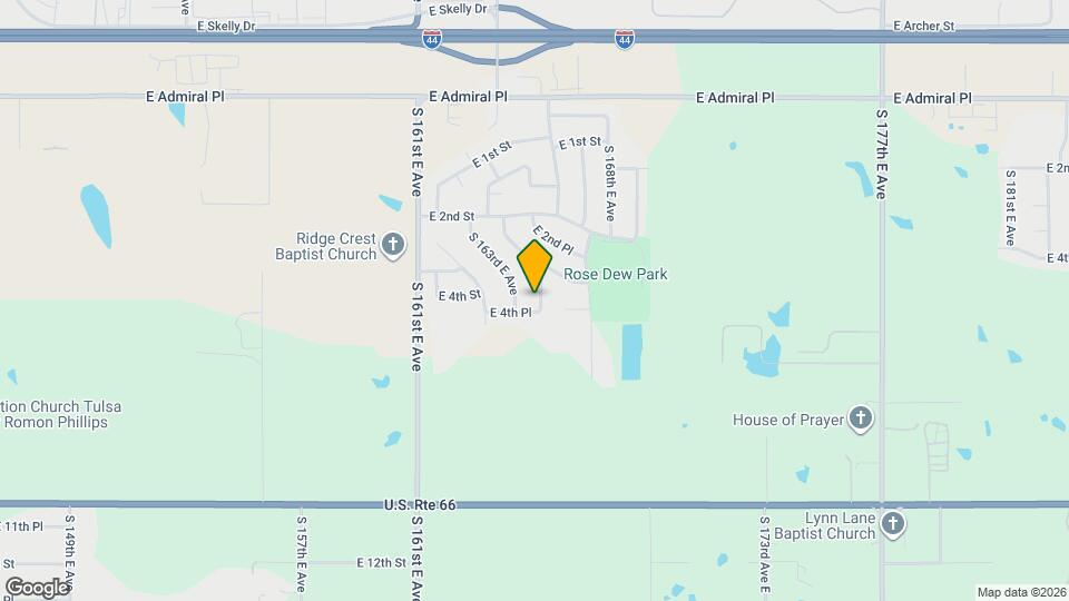 330 S 164th E Pl Map and Location Details