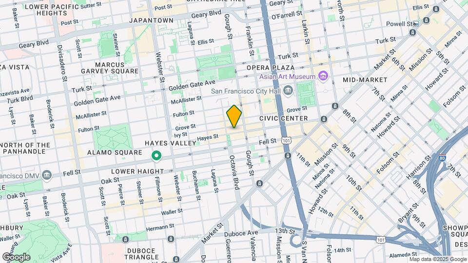 450 Hayes St Map and Location Details
