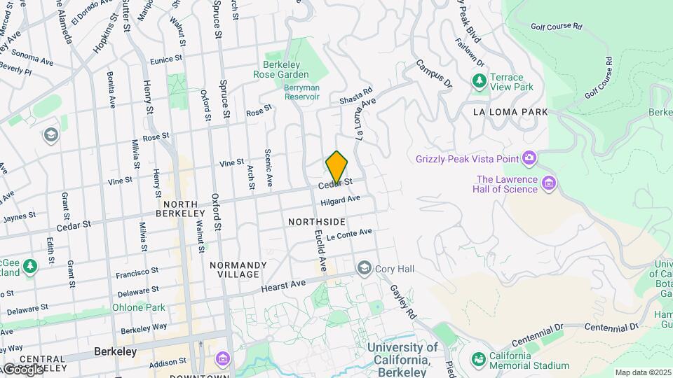 2570 Cedar St Map and Location Details
