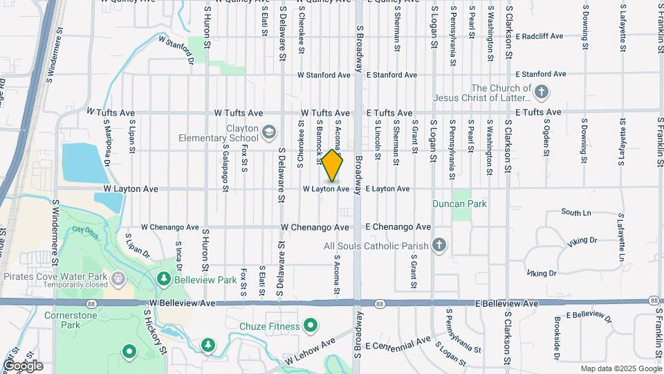 101 W Layton Ave Map and Location Details