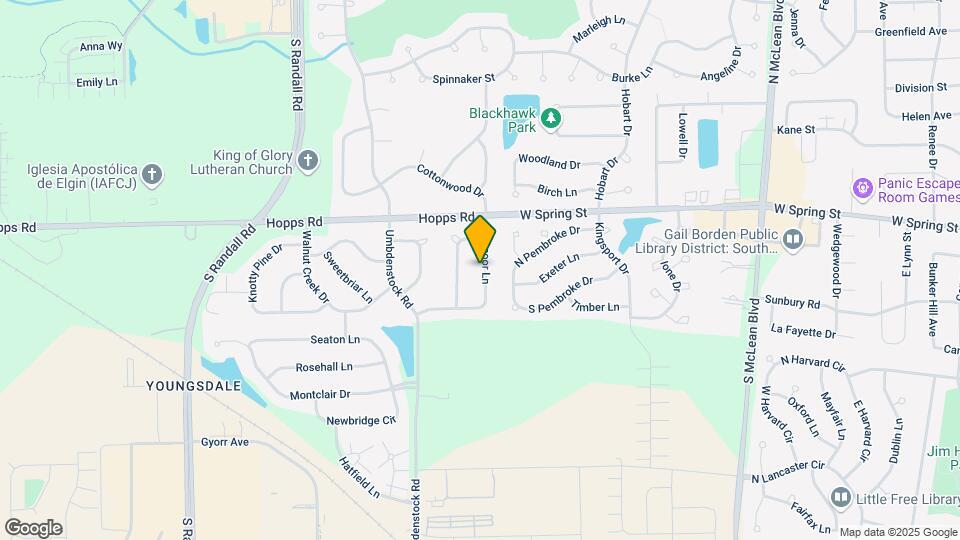 1428 Foxmoor Ln Map and Location Details