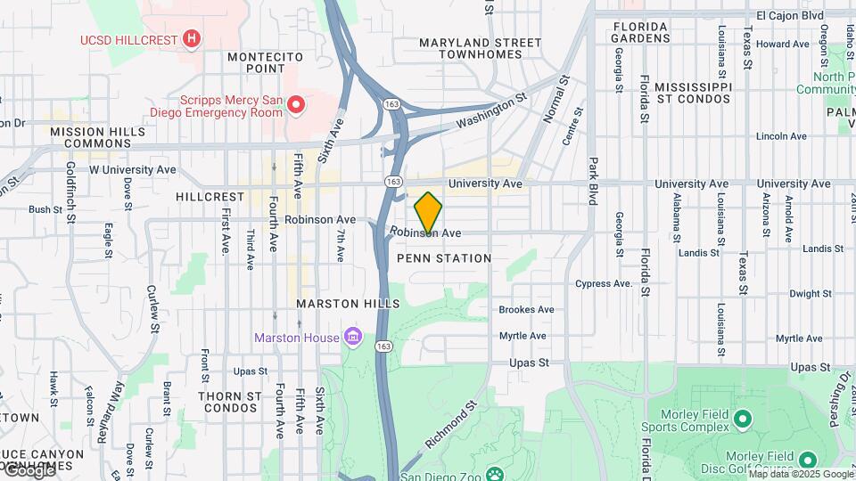 1035-1047 Robinson Ave Map and Location Details
