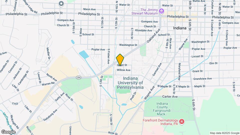Campus Edge at IUP Map and Location Details