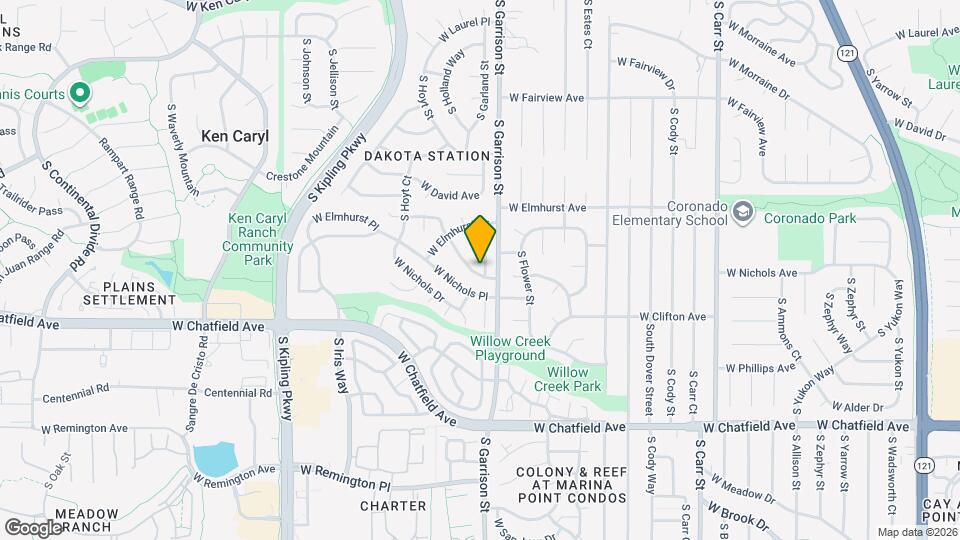 8033 S Garrison Way Map and Location Details