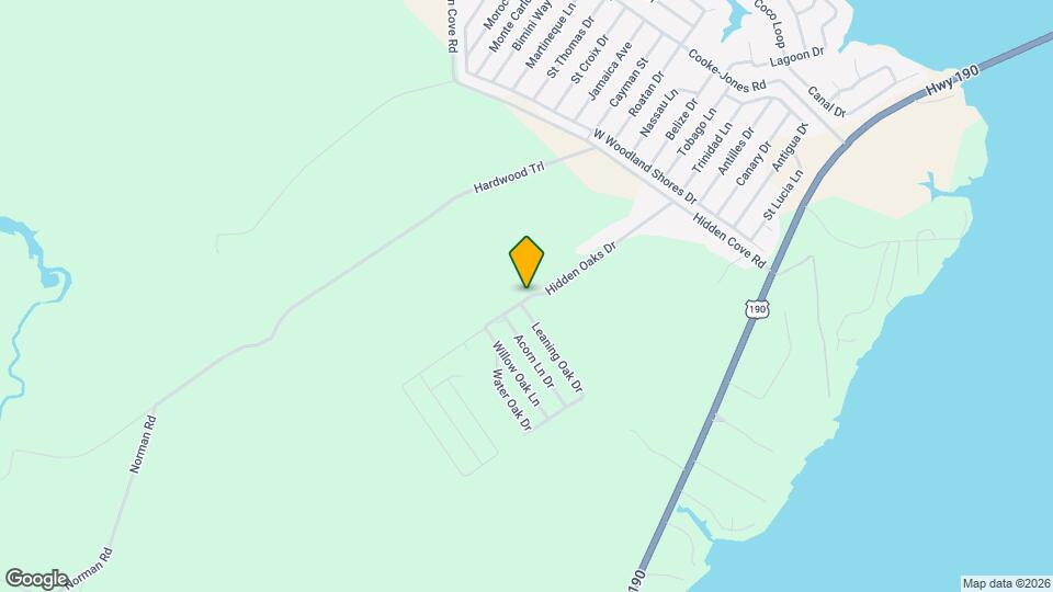 390 Hidden Oaks Dr Map and Location Details