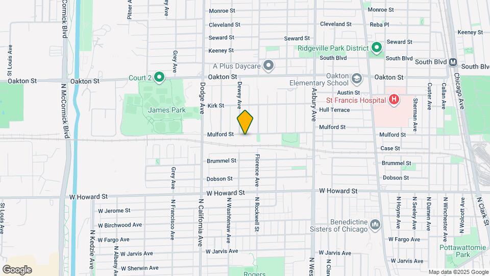 1620 Mulford St Mapa y Detalles de la Ubicación