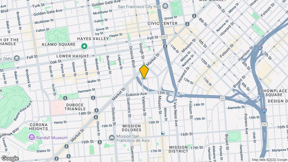 115 Valencia St Map and Location Details