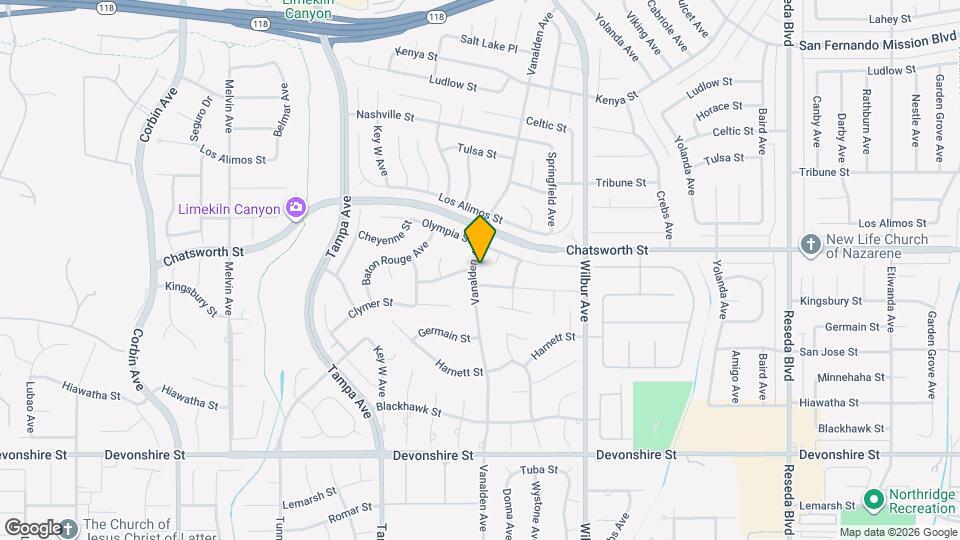 10644 Vanalden Ave Mapa y Detalles de la Ubicación