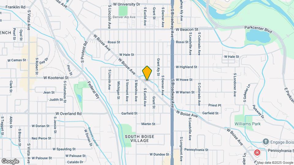 1222 W Boise Ave Map and Location Details