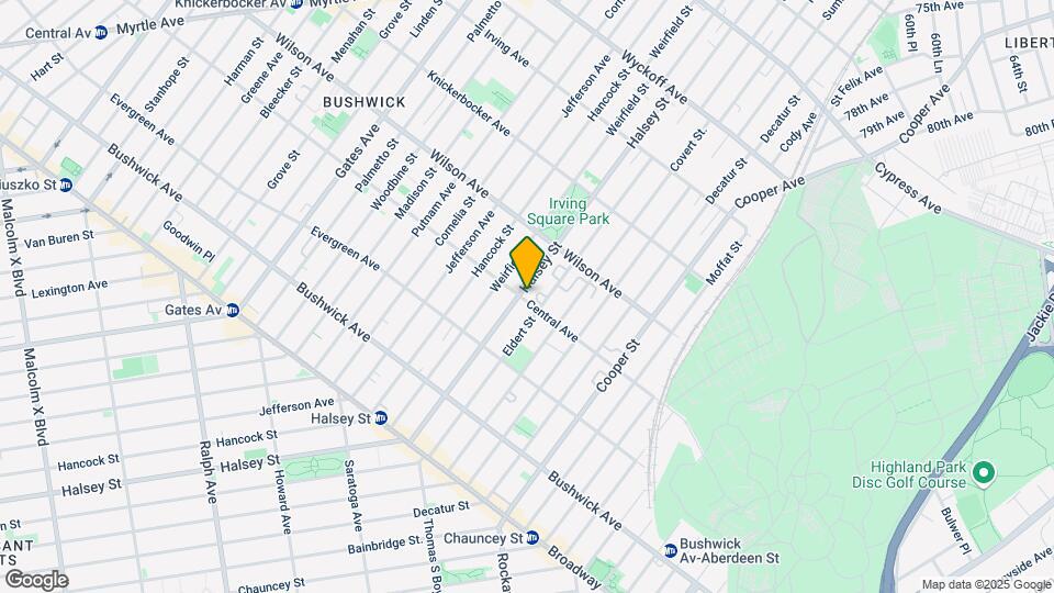 1144 Halsey St Map and Location Details