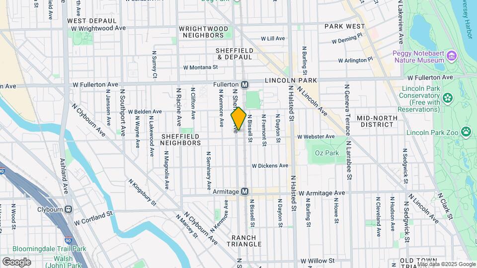 958 W Webster Ave Map and Location Details