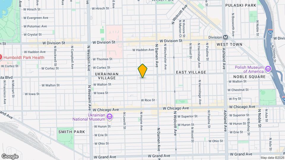 945 N Hoyne Ave, Unit J00P Map and Location Details