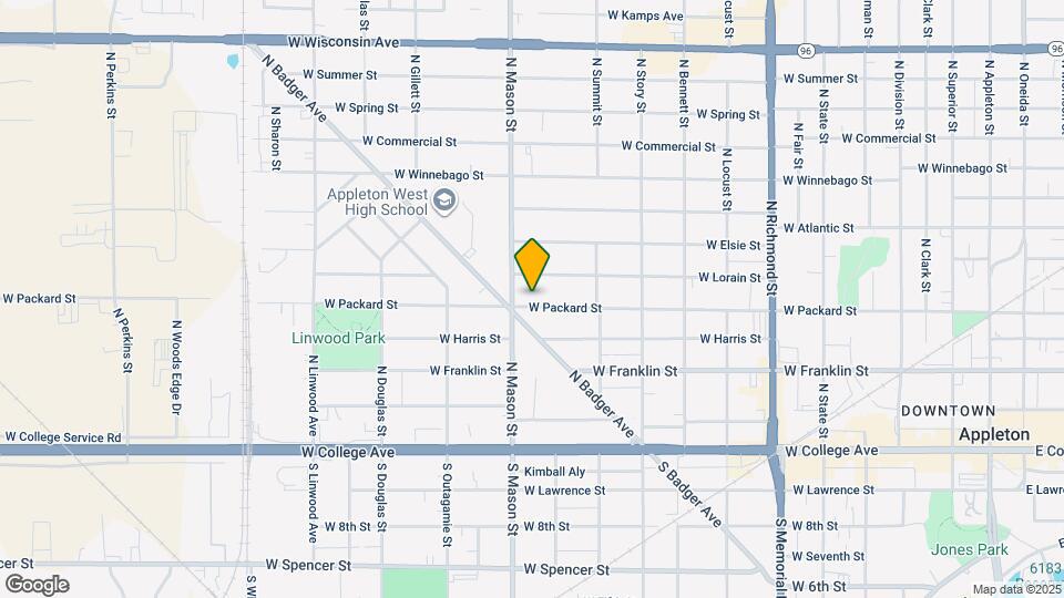 1220 W Packard St, Unit Lower Unit Map and Location Details