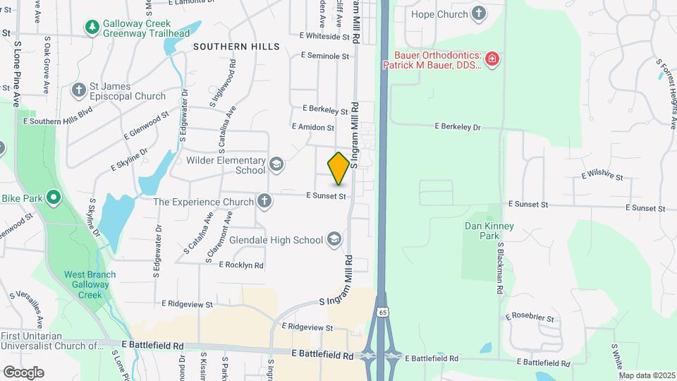 3359 E Sunset St Map and Location Details