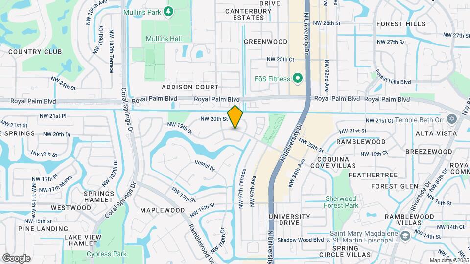 9796 NW 19th St Map and Location Details