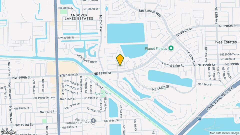 327 Ives Dairy Rd Map and Location Details