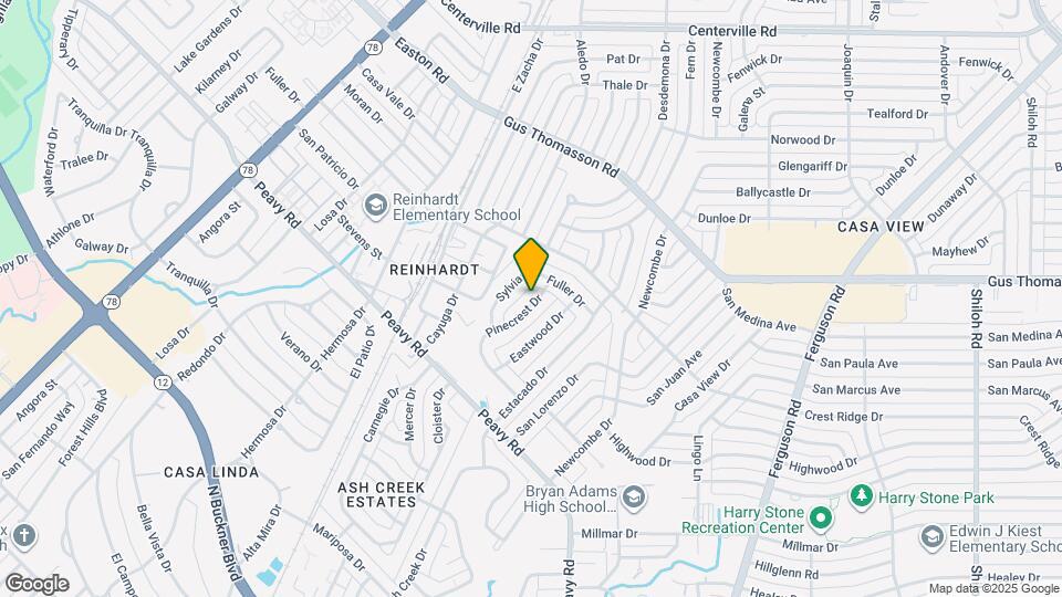 10307 Pinecrest Dr Map and Location Details