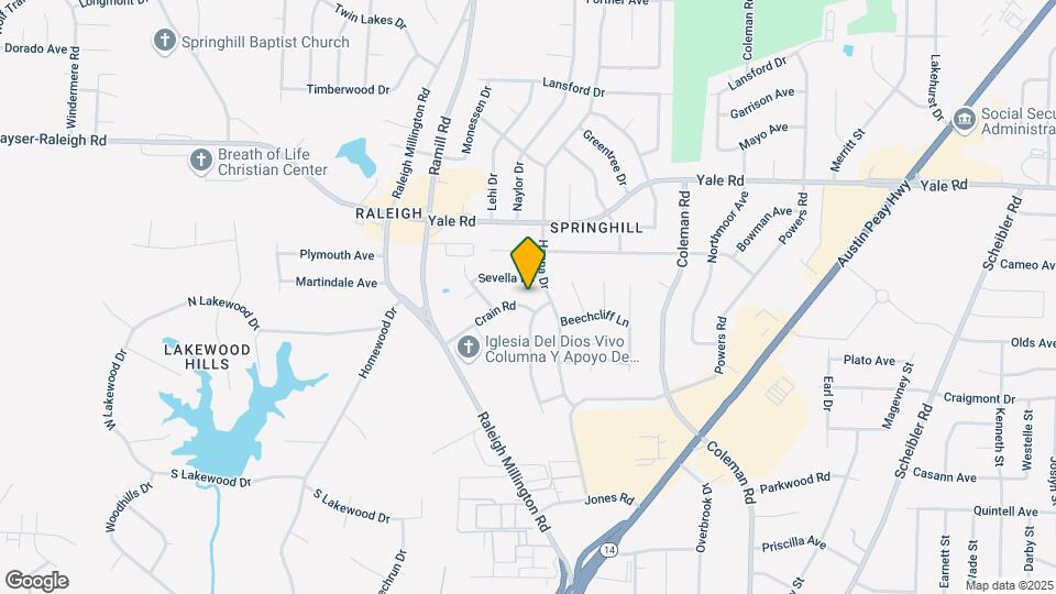 4202 Crain Rd Mapa y Detalles de la Ubicación
