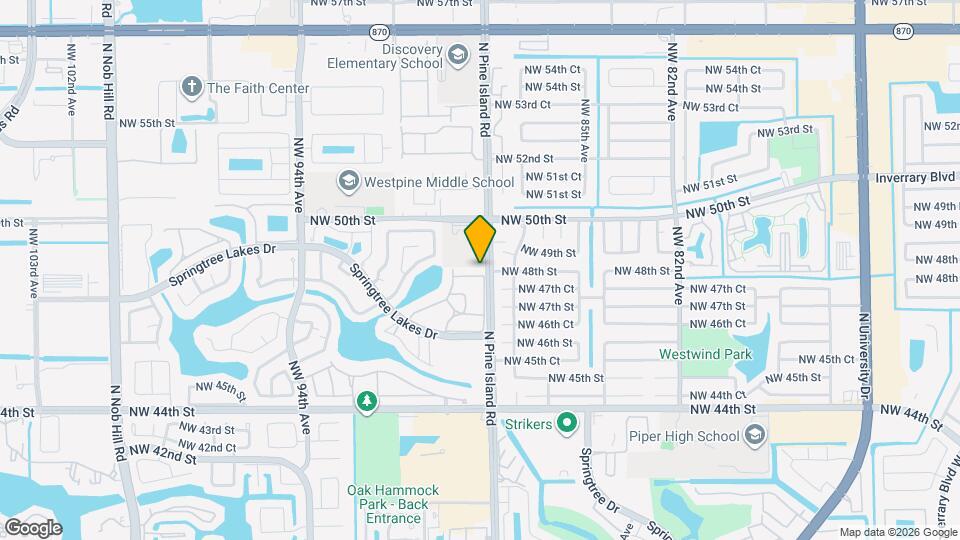 8809 NW 48th St Mapa y Detalles de la Ubicación