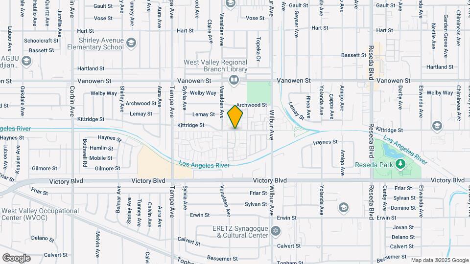 19050 Kittridge St Map and Location Details